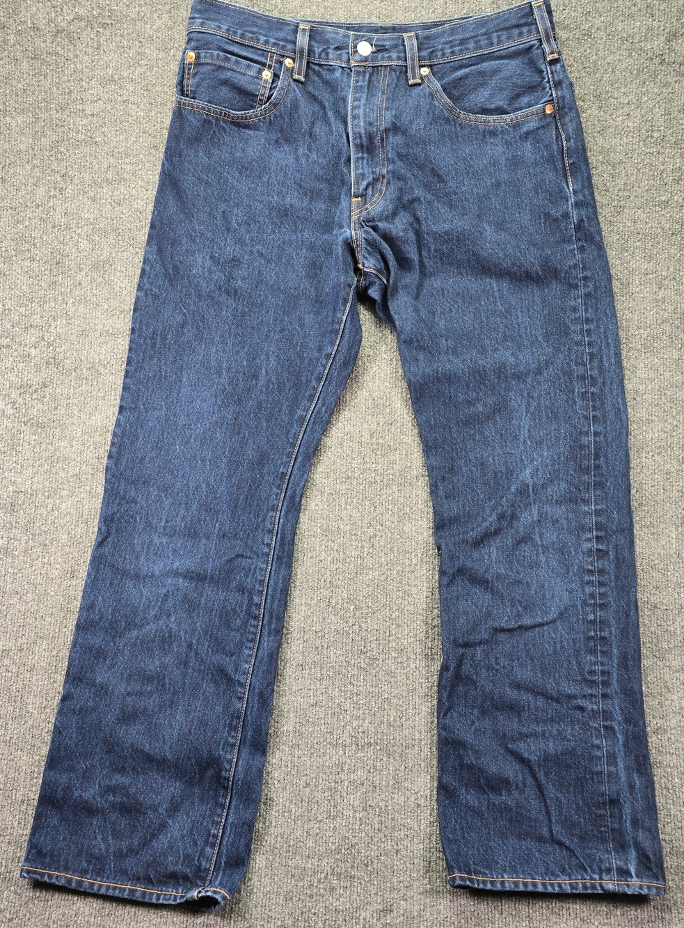 Levis Premium 517 Bootcut Jeans Mens 34x32 (33x30) Blue Denim Indigo Dark Wash